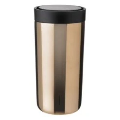 Stelton To Go Click Thermobecher, Dunkles Gold