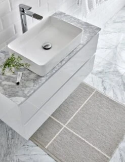 Fred Teppich, 70 x 180 cm, Leinen – Vanille -Geschäft Für Wohndekoration Pappelina fred linen vanilla 2