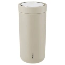 Stelton To Go Click Thermobecher, 0,4 l, Zartes Sandbeige
