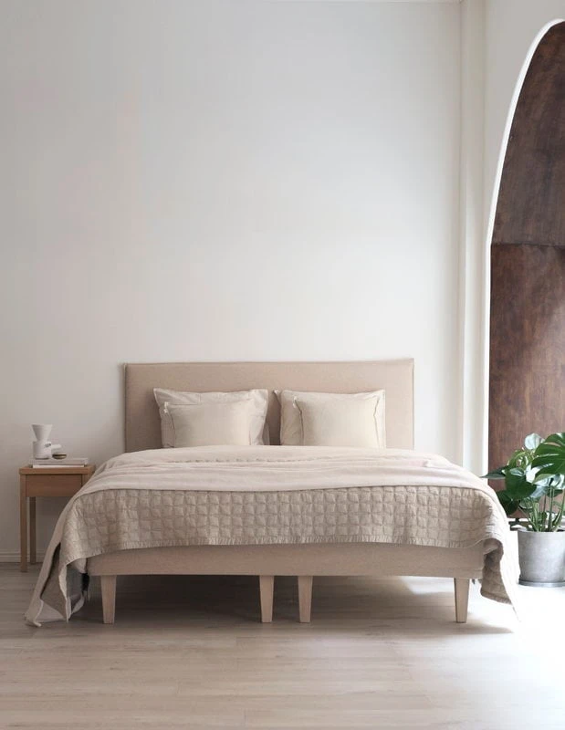 Bettüberwurf Tuike Für Doppelbett, 260 X 260 Cm, Sandbeige 5 Bettüberwurf Tuike Für Doppelbett, 260 X 260 Cm, Sandbeige – Bild 5