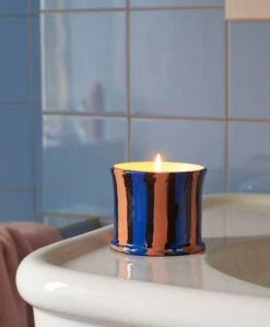 Hay Stripe Duftkerze, Minze -Geschäft Für Wohndekoration Stripe Scented Candle mint leaf