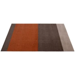 Stripes Teppich, 90 x 130 cm, Braun - Terrakotta -Geschäft Für Wohndekoration TICA Floormat Stripes horizon 10014 90x130 5710555100142 c