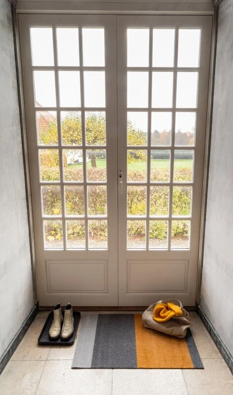 Stripes Matte, 60 x 90 cm, Grau - Gelb 4 Stripes Matte, 60 x 90 cm, Grau - Gelb – Bild 4