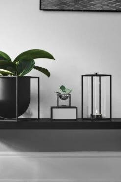 By Lassen Kubus 23 Pflanztopf, Schwarz -Geschäft Für Wohndekoration byLassen LightIn Kubus Bowl Mini Nickel Flowerpot 23