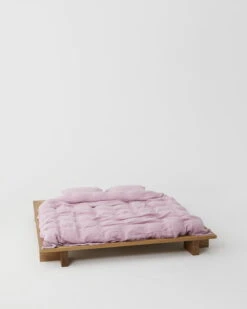 Einzelbettbezug Aus Leinen, 150 X 210 Cm, Dawn Purple -Geschäft Für Wohndekoration purple tekla1