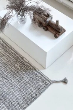 Grid Teppich, Weiß - Hellgrau -Geschäft Für Wohndekoration wn grid 4427